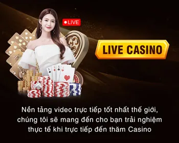 Biểu tượng casino trực tuyến với dealer người thật